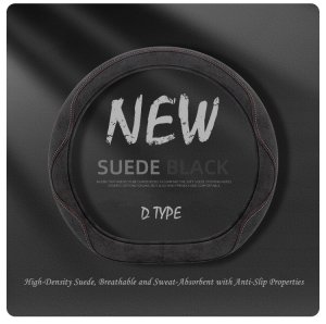 Premium Suede Steering Wheel Cover - 38